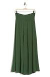 Vince Camuto Wide Leg Challis Pants In Rich Forest-317