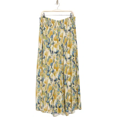 Vince Camuto Wide Leg Challis Pants In Windsor Moss Watercolor
