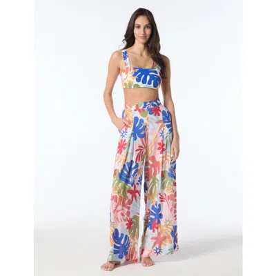 Vince Camuto Wide Leg Cover Up Pants In Multi