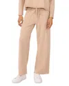Vince Camuto Wide Leg Drawstring Sweatpants In Warm Oatmeal