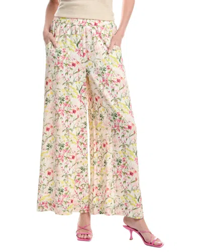 Vince Camuto Wide Leg Elastic Waist Pants In Yellow