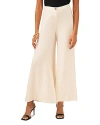 Vince Camuto Women's Elastic-back Wide-leg Trousers In Birch Beige