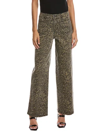 Vince Camuto Wide Leg Printed Denim Pant In Animal Print
