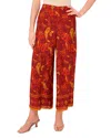 Vince Camuto Wide Leg Pull On Pants In Red