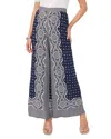 Vince Camuto Wide Leg Pull On Pants In Multi