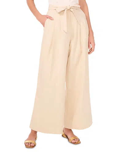 Vince Camuto Wide Leg Tie Waist Pants In Turtle Dove