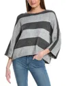 Vince Camuto Wide Stripe Sweater In Grey