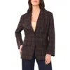 Vince Camuto Windowpane Plaid Blazer In Brown