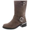 Vince Camuto Windy Womens Buckle Moto Mid-calf Boots In Multi