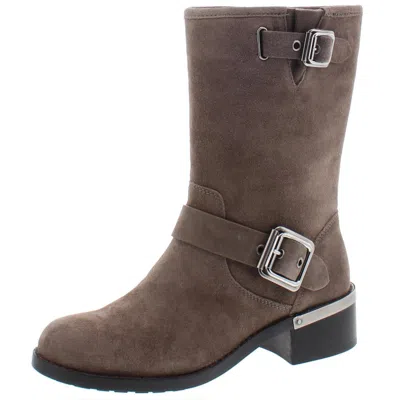 Vince Camuto Windy Womens Buckle Moto Mid-calf Boots In Multi