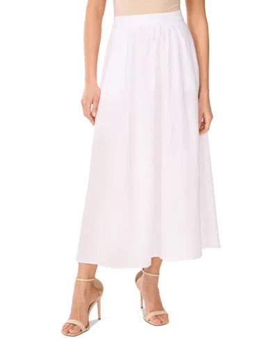 VINCE CAMUTO WOMEN'S A-LINE LINEN-BLEND MIDI SKIRT