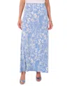 Vince Camuto Women's Abstract-print A-line Maxi Skirt In Lake Breeze
