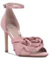 Vince Camuto Adaline Sandal In Dusted Mauve Satin
