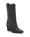 Vince Camuto Alisah Square Toe Western Boot In Black