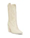 Vince Camuto Alisah Square Toe Western Boot In Natural