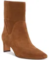Vince Camuto Women's Amariah Blade-heel Booties In Reishi Brown Suede