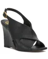 Vince Camuto Ameira Slingback Wedge Sandal In Black