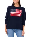 Vince Camuto Flag Logo Sweater In Classic Navy