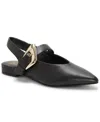 Vince Camuto Amoret Pointed Toe Slingback Flat In Black