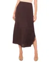 Vince Camuto Asymmetric Hem Skirt In Brown