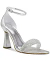 Vince Camuto Penelopy Ankle Strap Sandal In Silver Nappa