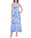 Vince Camuto Printed Sleeveless Jersey Maxi Dress