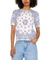 Vince Camuto Bandana Sweater T-shirt In Antique White
