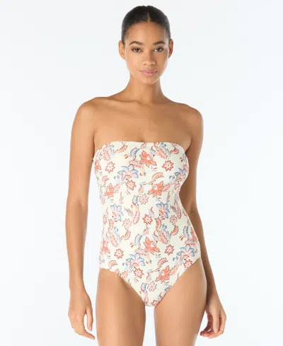 Vince Camuto Women's Bandeau Neck One-piece Swimsuit In Multi