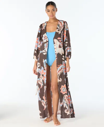 Vince Camuto Women's Belted Cover-up Swim Dress In Multi