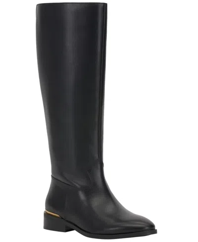 Vince Camuto Women's Bercla Wide Calf Riding Boots In Black