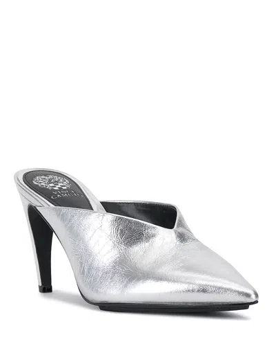 Vince Camuto Women's Bridget High Heel Mule Pumps In Silver