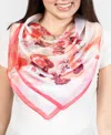 VINCE CAMUTO WOMEN'S BUTTERFLY BOTANICAL FLORAL SQUARE SCARF