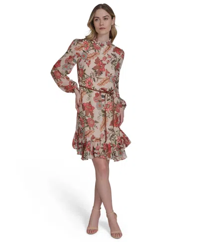 Vince Camuto Women's Chiffon Printed Dress