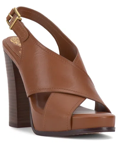 Vince Camuto Women's Famla Crossband Dress Sandals In Caramello