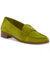Vince Camuto Women's Colin Logo Strap Loafers In Lizard Green Suede