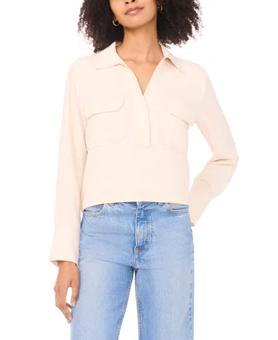 Vince Camuto Women's Collared Neck Blouse In Pink