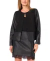Vince Camuto Women's Collarless Jacket In Black