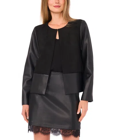 Vince Camuto Women's Collarless Jacket In Black
