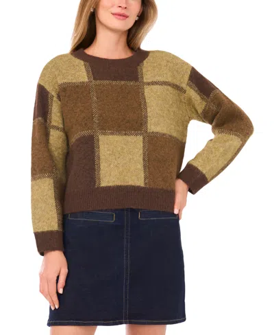 Vince Camuto Women's Color Blocked Long Sleeve Top In Multi