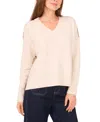 Vince Camuto Two Tone Sweater In Pink