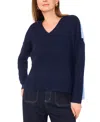 Vince Camuto Women's Colorblocked Drop-shoulder Sweater In Blue