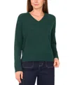 Vince Camuto Women's Colorblocked Drop-shoulder Sweater In Green