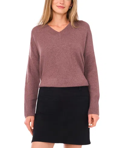 Vince Camuto Women's Colorblocked Drop-shoulder Sweater In Pink