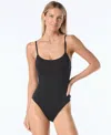 Vince Camuto Women's Corset One Piece Swimsuit In Blue