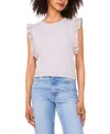 Vince Camuto Women's Cotton Eyelet-lace Trim Tank Top