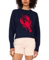 Vince Camuto Lobster Crewneck Sweater In Blue