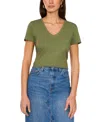 Vince Camuto Women's Cotton Solid-color V-neck Pocket T-shirt