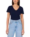 Vince Camuto Women's Cotton Solid-color V-neck Pocket T-shirt