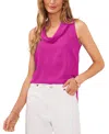 Vince Camuto Cowl Neck Sleeveless Blouse In Bloomberry