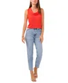 Vince Camuto Women's Sleeveless Cowl Neck Top In Bright Red
